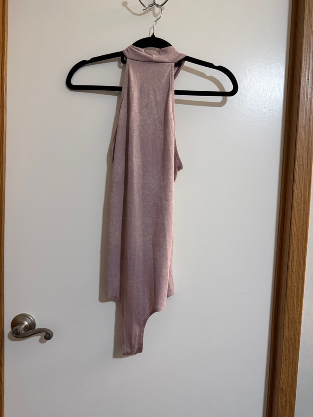 Sleeveless Mock Neck Bodysuit in Dusty Rose